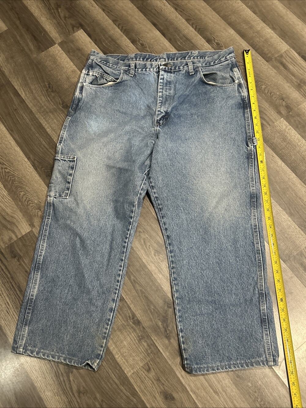 Bulwark Flame Resistant Jeans Blue 34” X 38” With Cargo Pockets